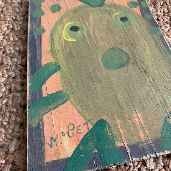 Mose Tolliver, Signed MoseT Original Painting, Alabama Folk Outsider Art - Picture 3 of 3